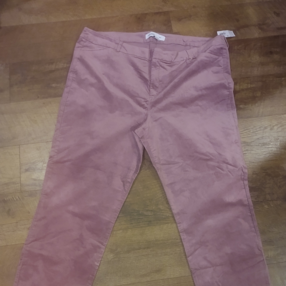 Velvet Lavender/Mauve Straight Leg Pants